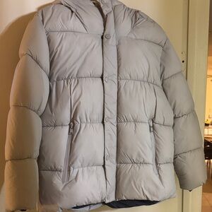 ZARA Gray Puffer Jacket